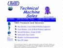 Website Snapshot of Technical Machine Sales, Inc.